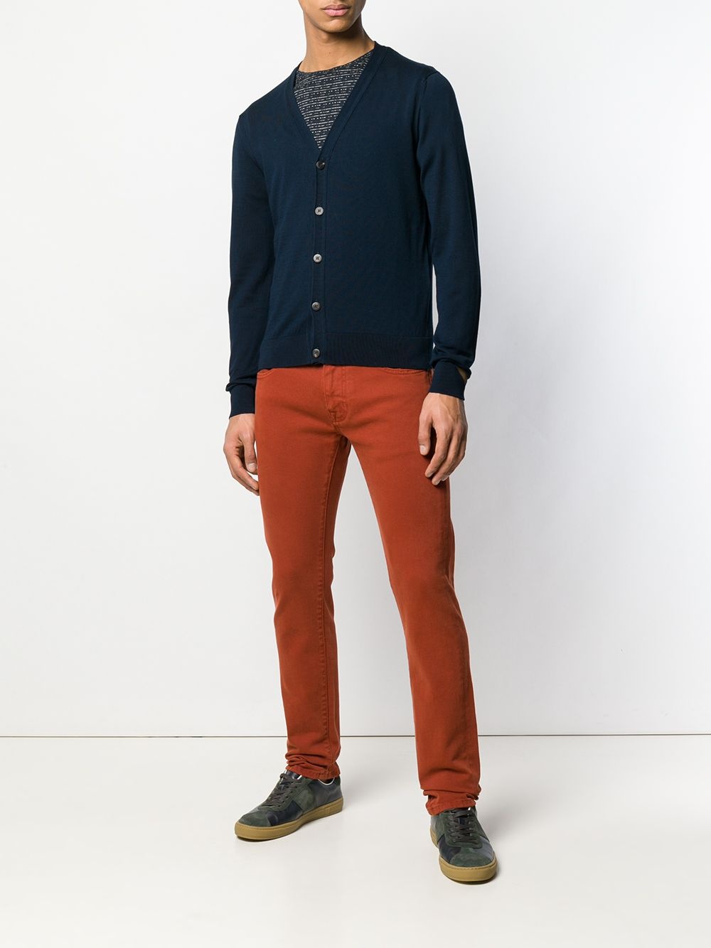 fitted cardigan - 2