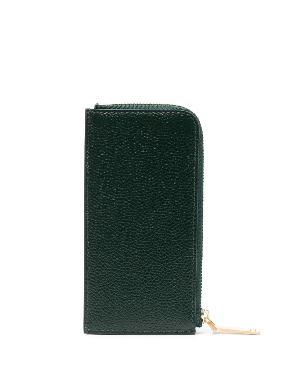 zip-up leather card holder - 2