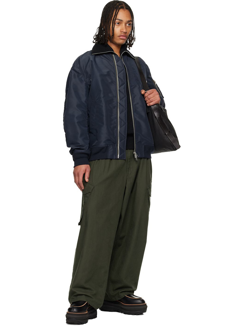 sacai Black Platform Loafers outlook