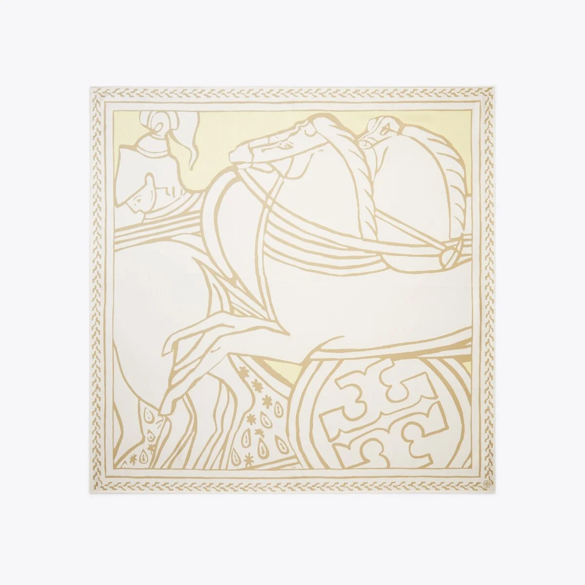 Trocadero Horses Silk Square Scarf - 1