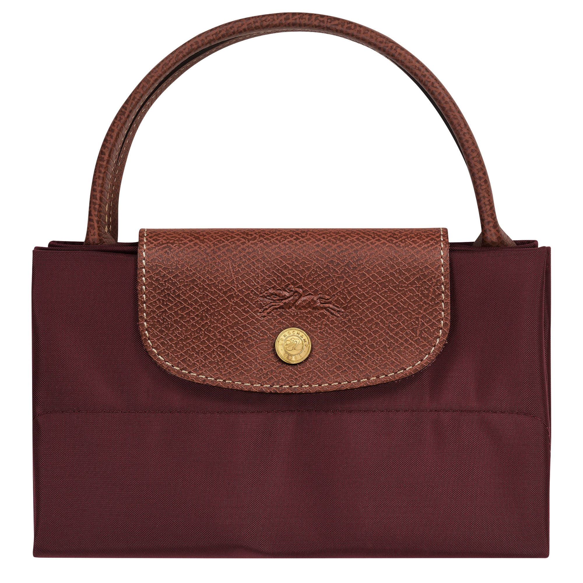 Le Pliage M Tote bag Burgundy - Canvas - 7