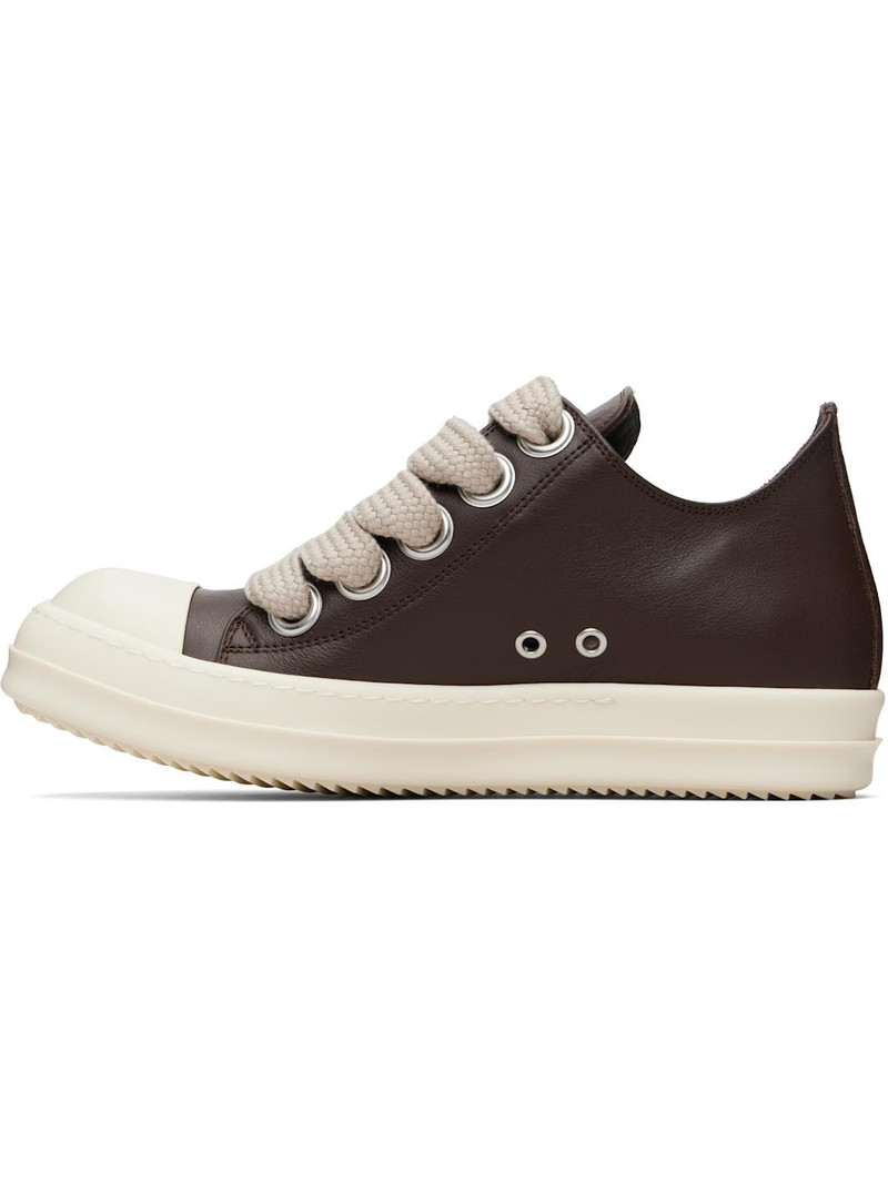 Rick Owens Brown Temple Jumbolace Low Sneakers outlook