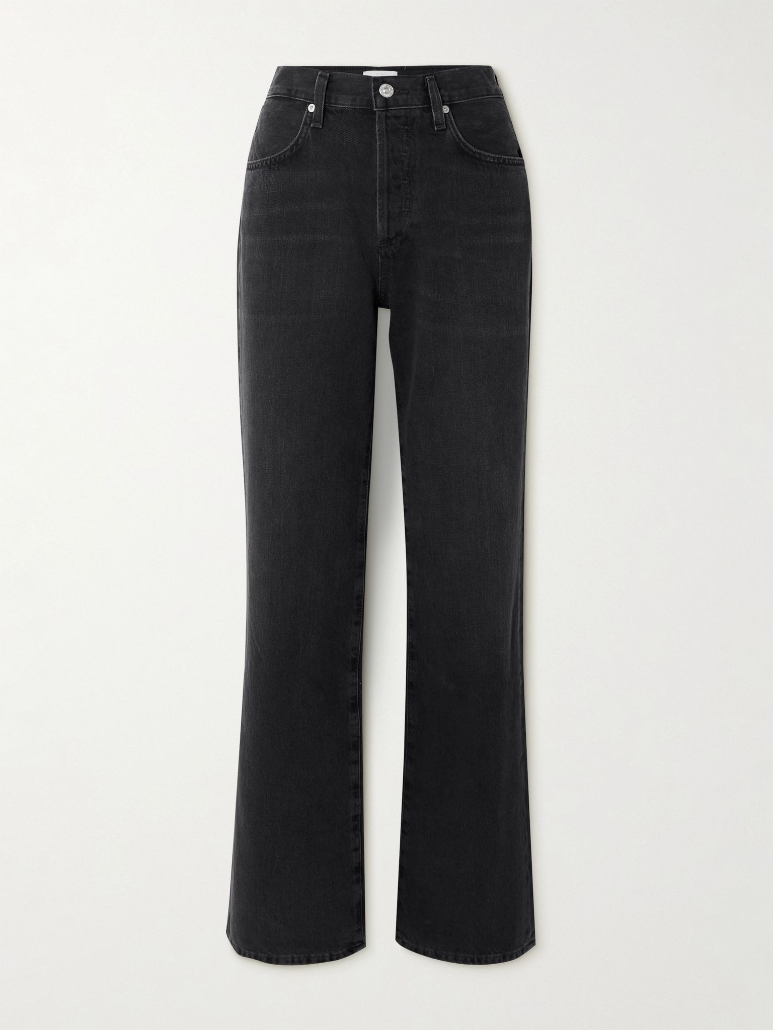 Annina organic wide-leg jeans - 33" Black - 1