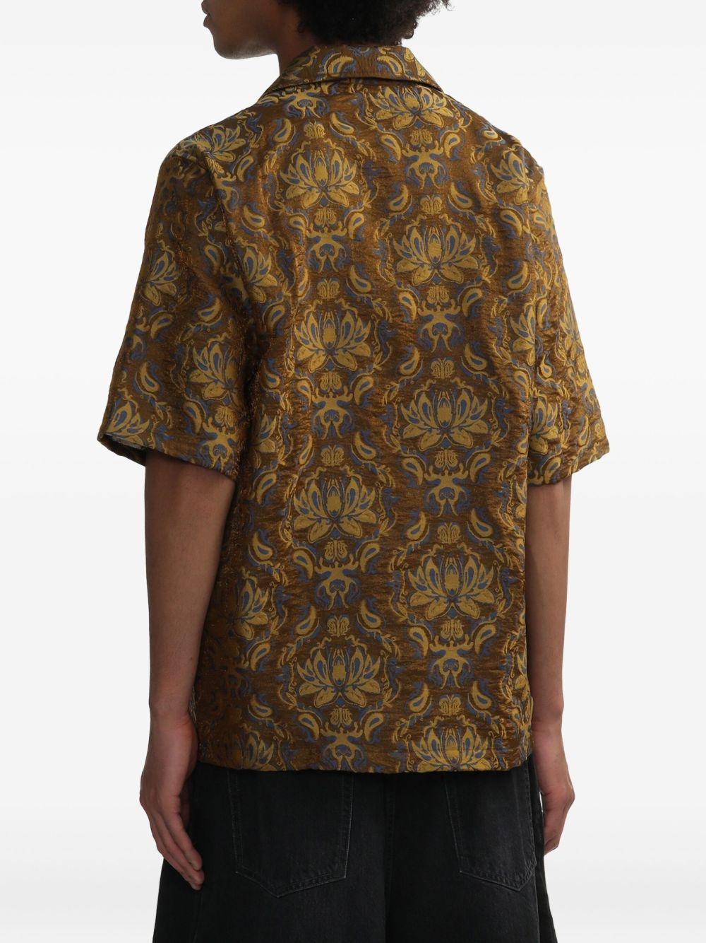 x Kae Tanaka floral-pattern short-sleeve shirt - 4