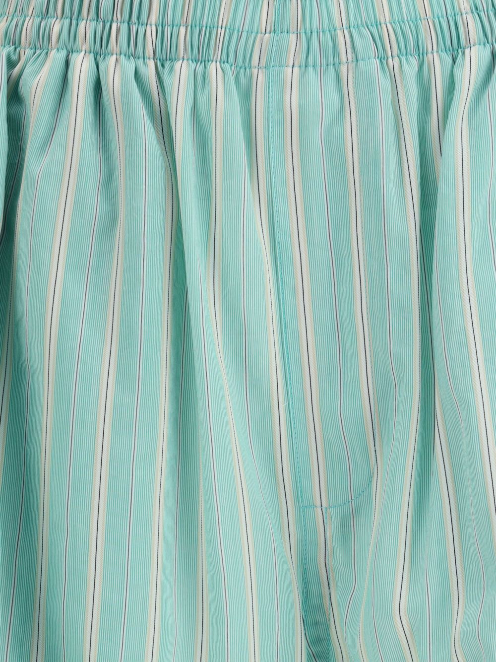 striped elastic-waist shorts - 4