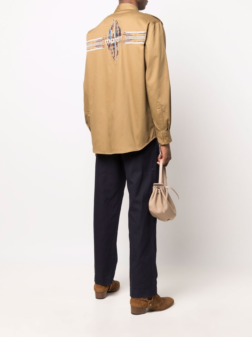 LOGO-PRINT COTTON SHIRT - 4