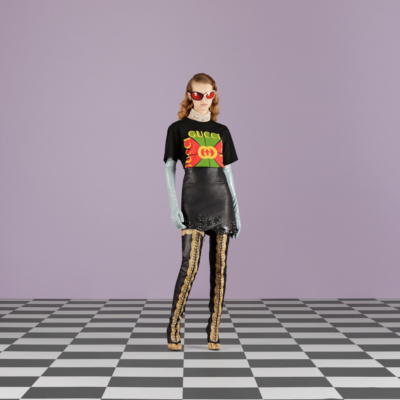 GUCCI Gucci vintage logo print T-shirt outlook