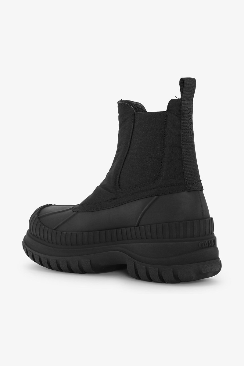 GANNI BLACK OUTDOOR CHELSEA BOOTS outlook