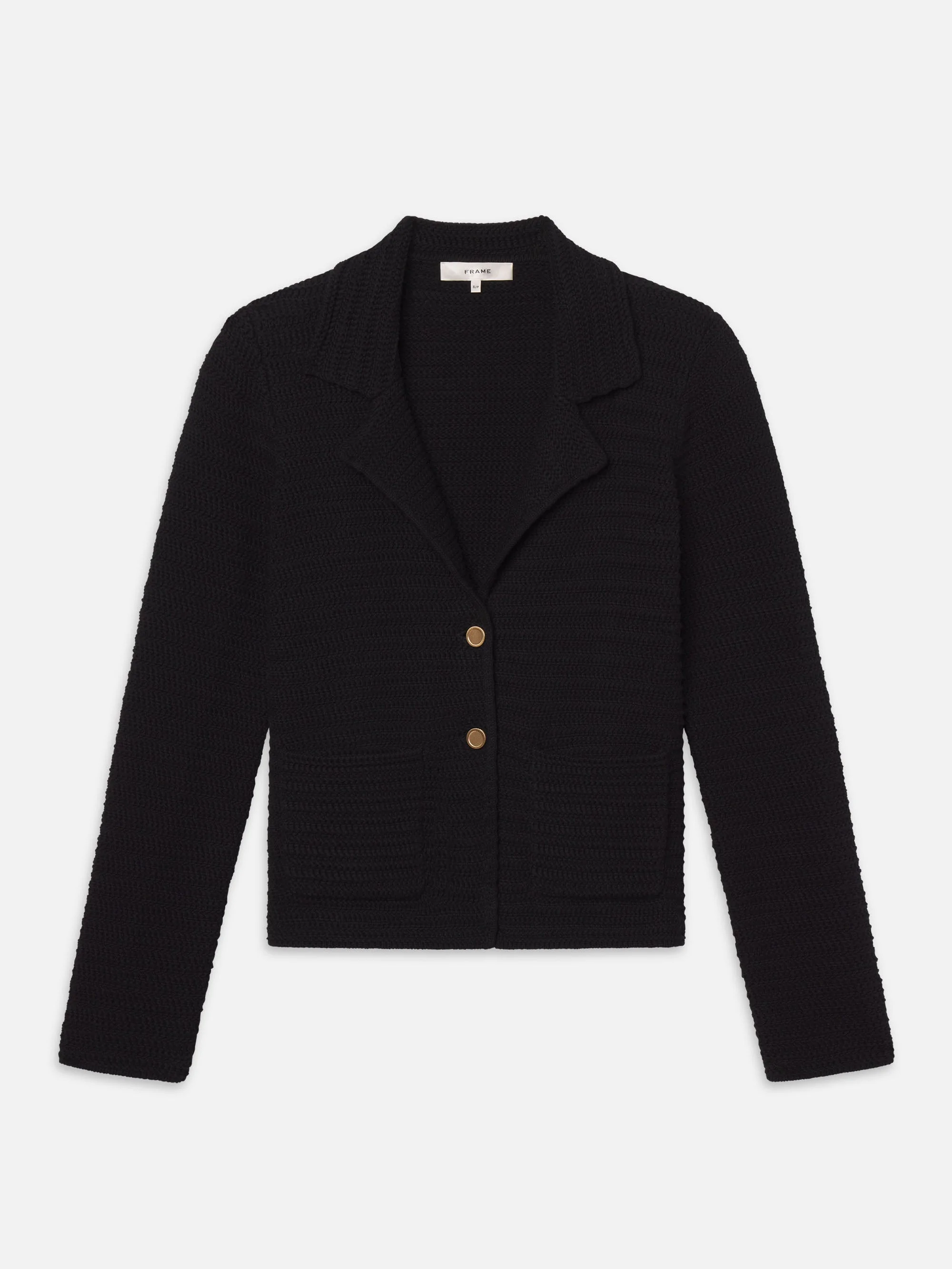 The Crochet Blazer in Black - 1