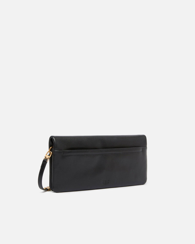 PINKO LOVE BAG CLICK SOFT HORIZONTAL MEDIUM CROSSBODY CLUTCH IN LEATHER outlook