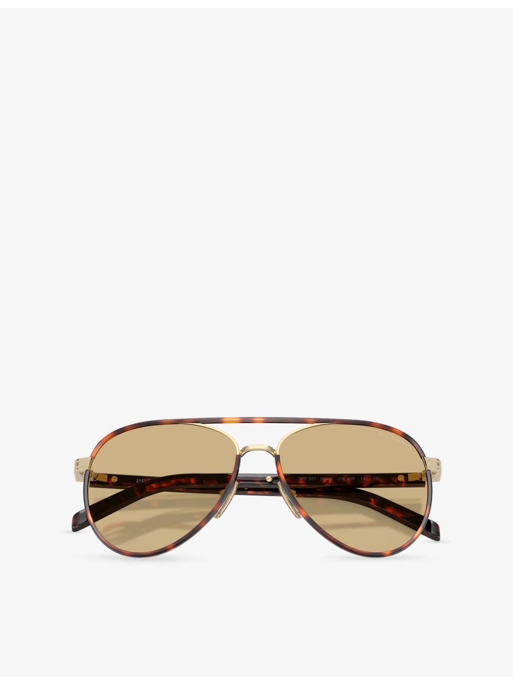 PR B57S Pilot-Frame Steel Sunglasses - 5