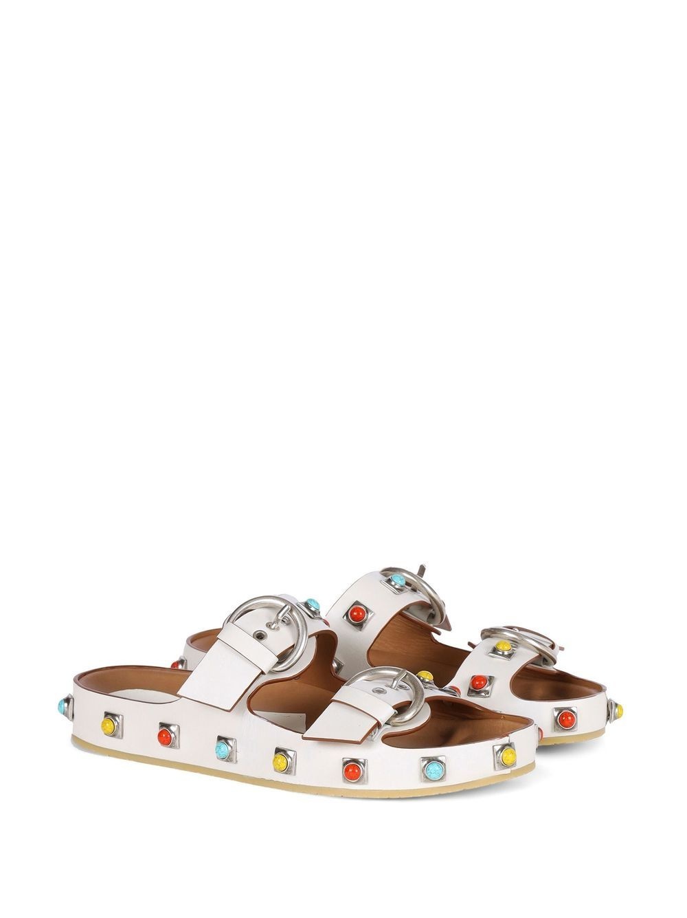 stone-embellished strappy sandals - 2