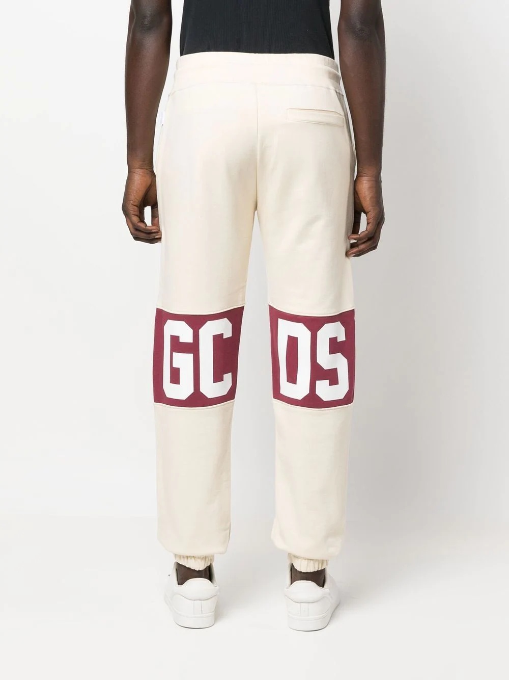 logo-print cotton track pants - 4