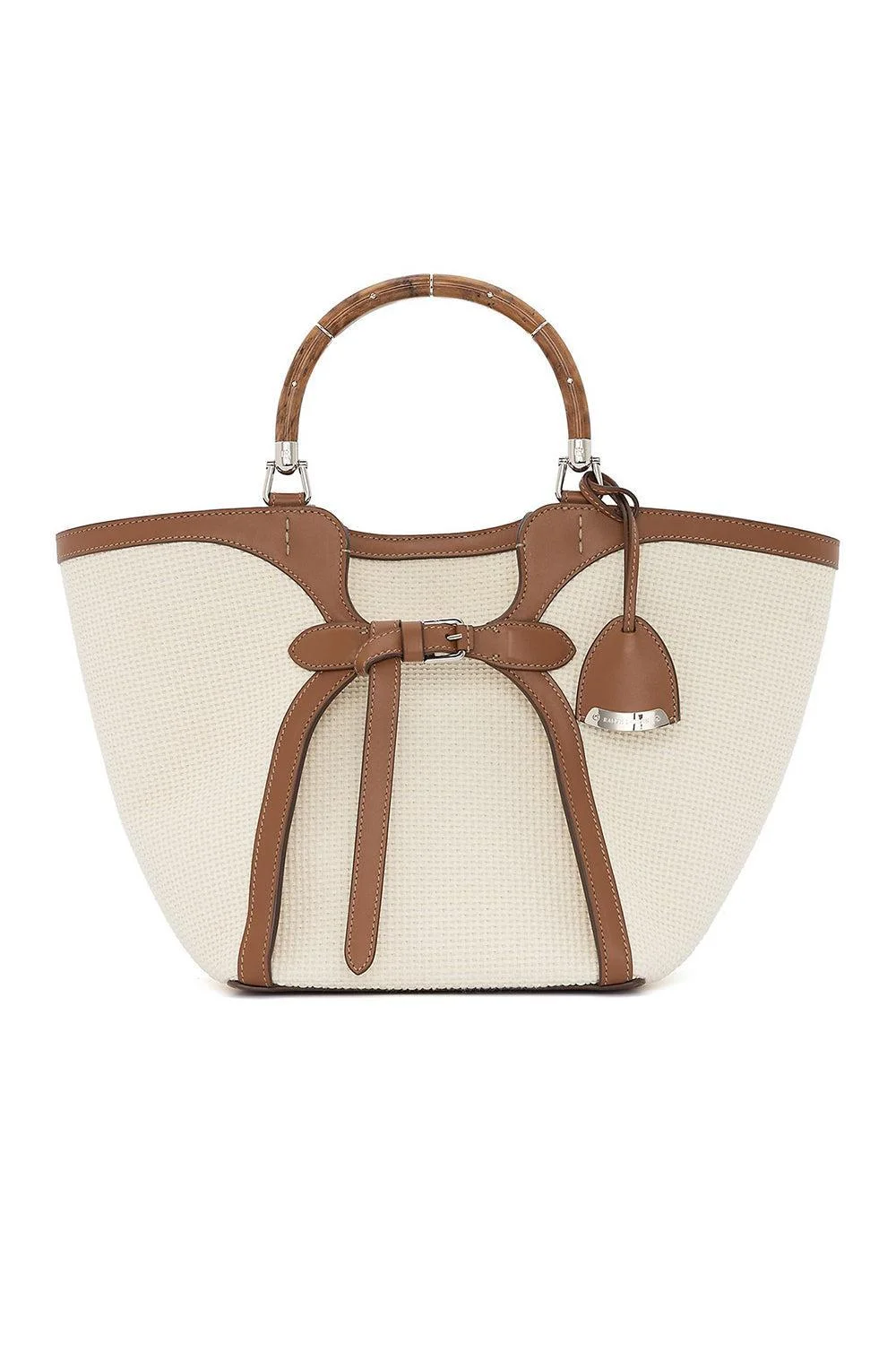 The Ralph Woven Tote - Cream RL Gold - 1