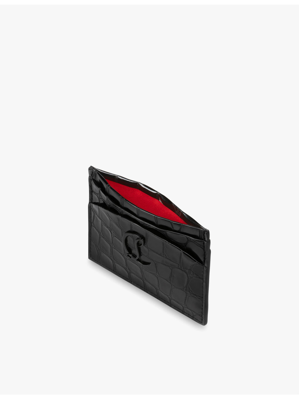 Loubi54 brand-embossed leather card holder - 3
