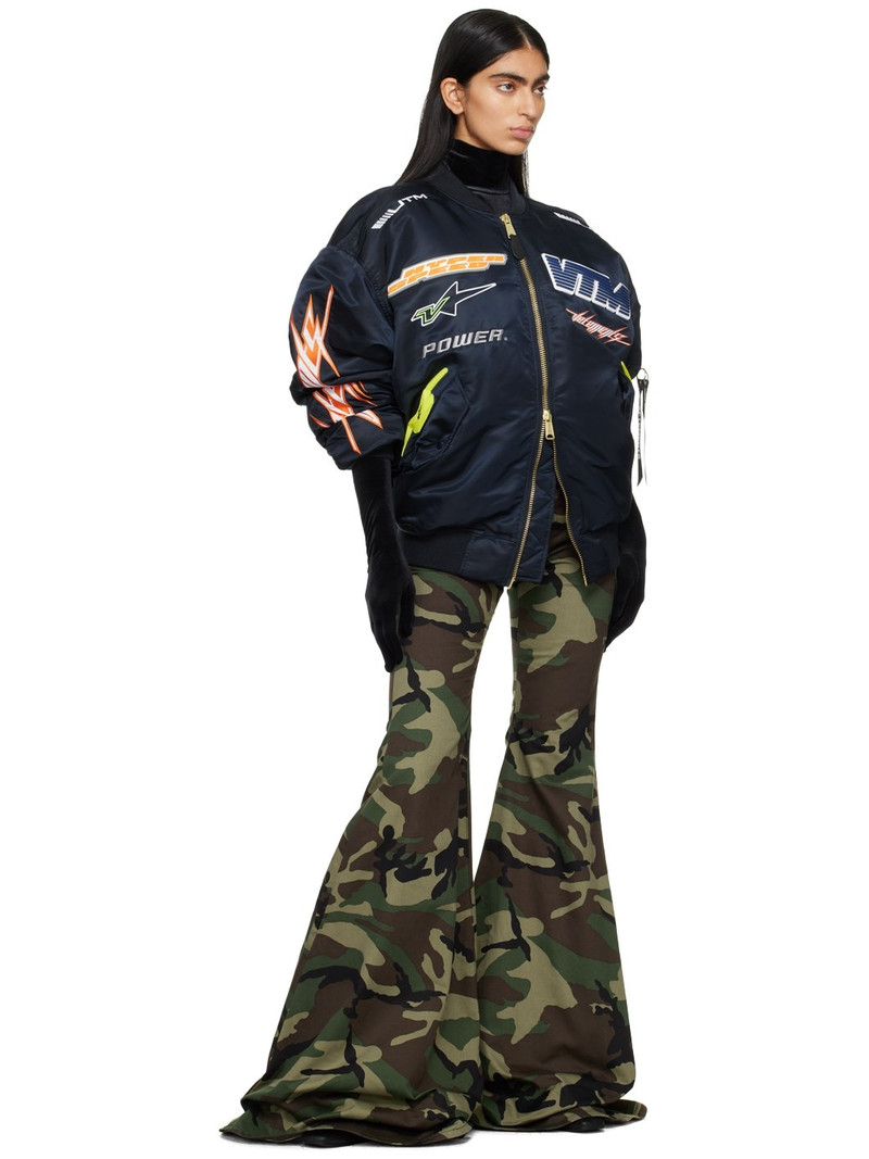 VETEMENTS Green Flared Trousers outlook