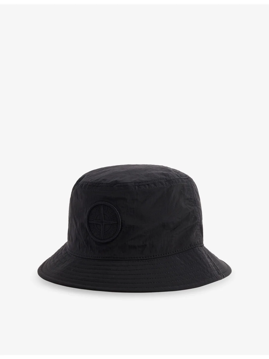 Compass Brand-Embroidery Woven Bucket Hat - 1