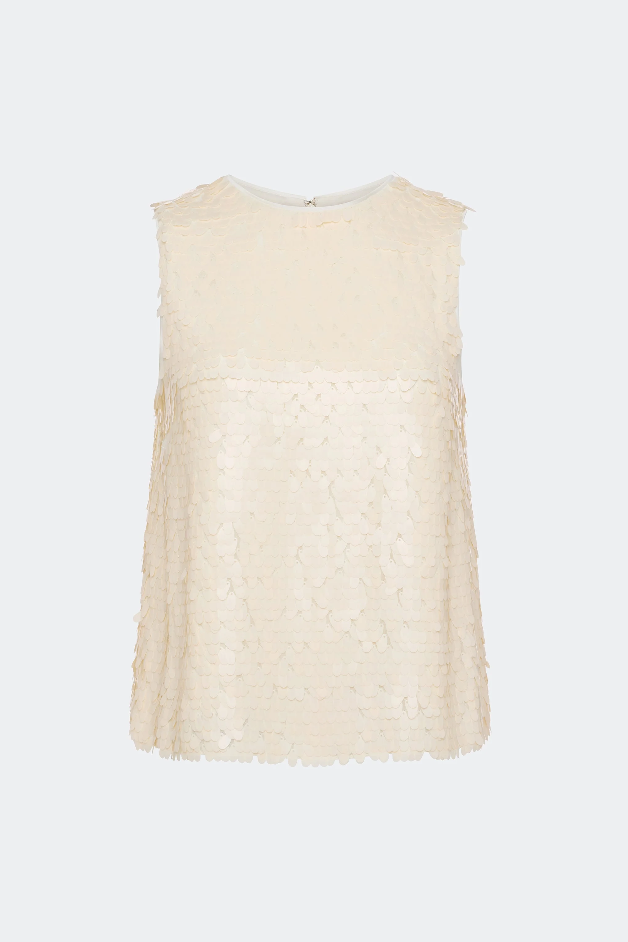 Shirley Sequin Top In Bone - 1