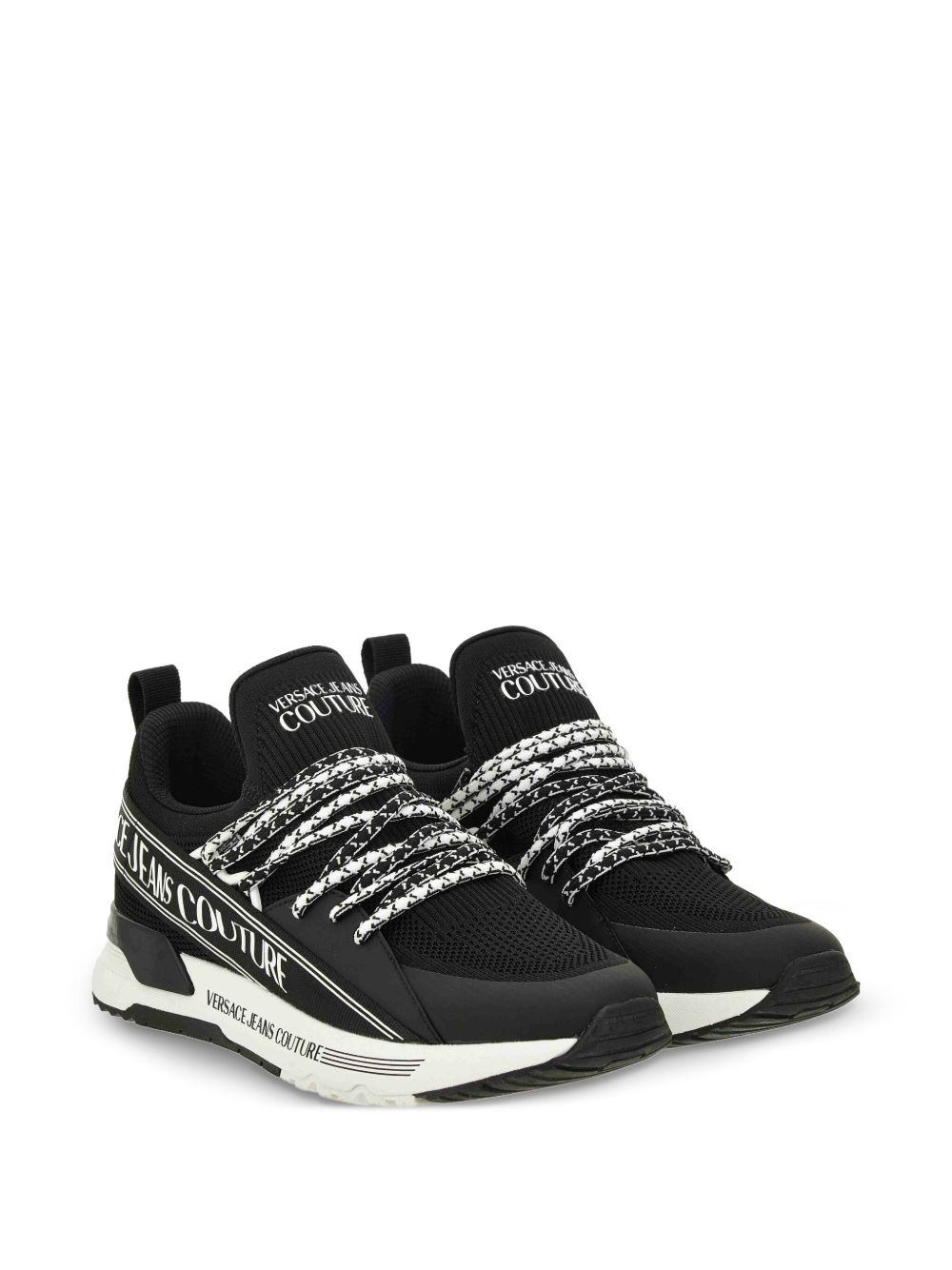lace-up logo sneakers - 2