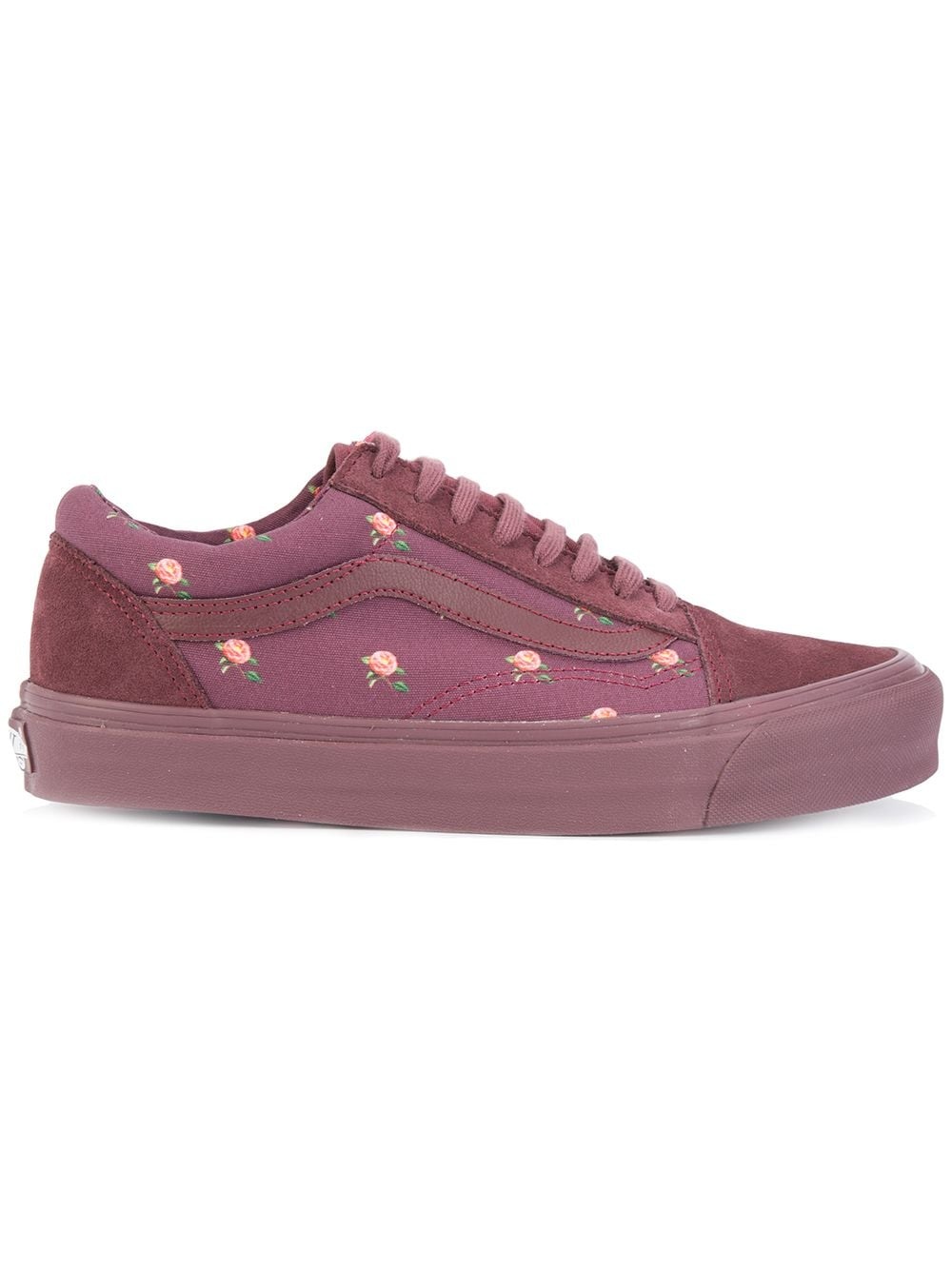 low-top floral sneakers - 2