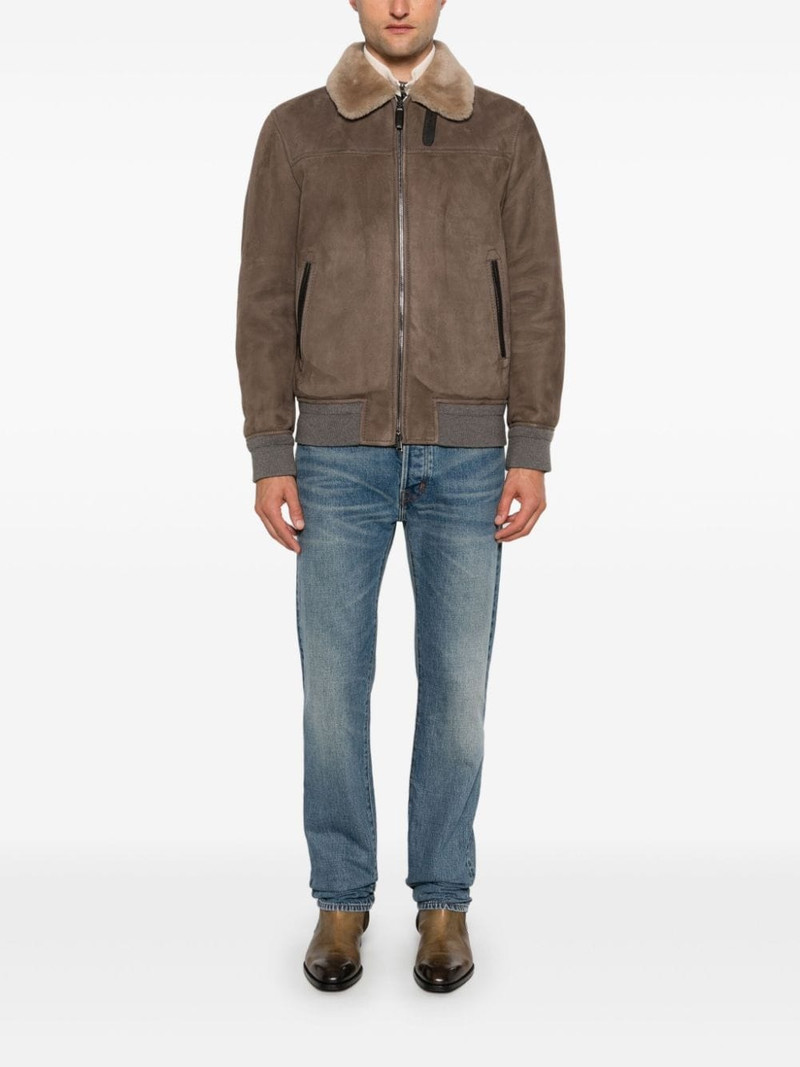 Brioni shearling leather jacket outlook