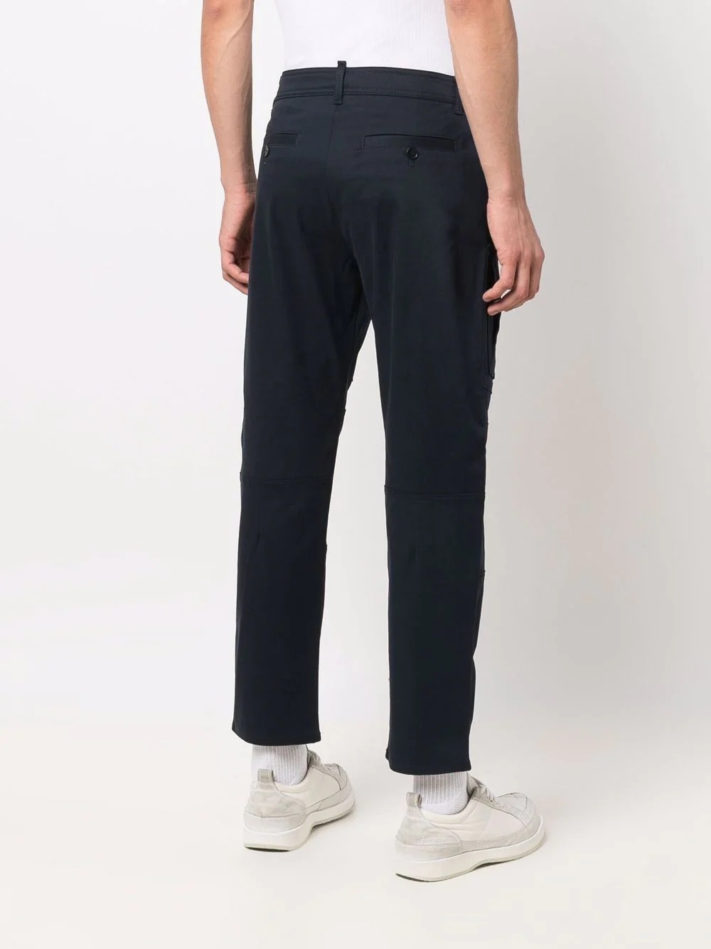 mid-rise straight-leg trousers - 4