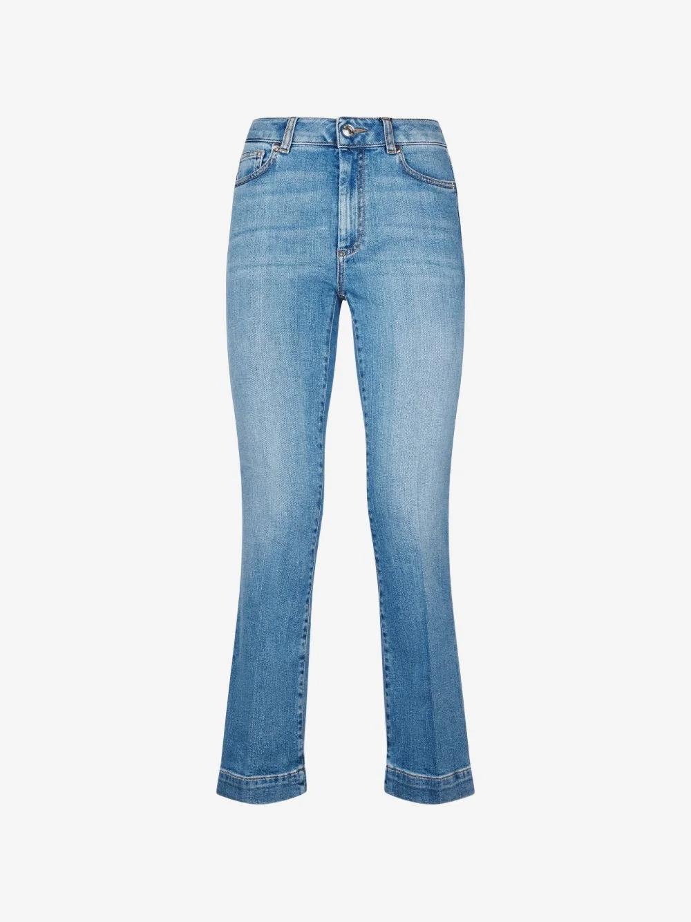 washed slim-fit jeans - 1