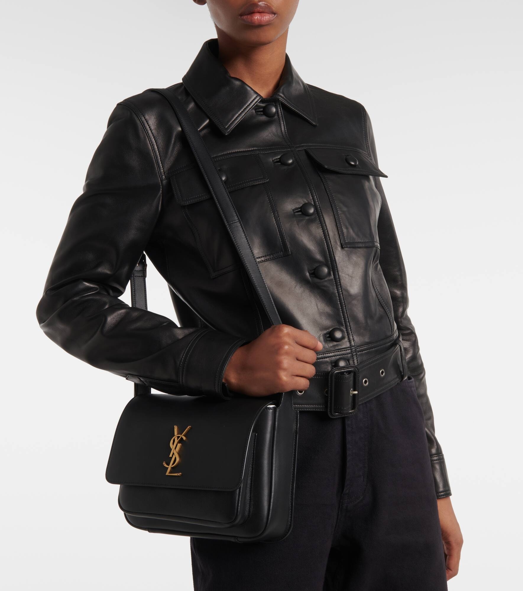 Niki leather messenger bag - 7