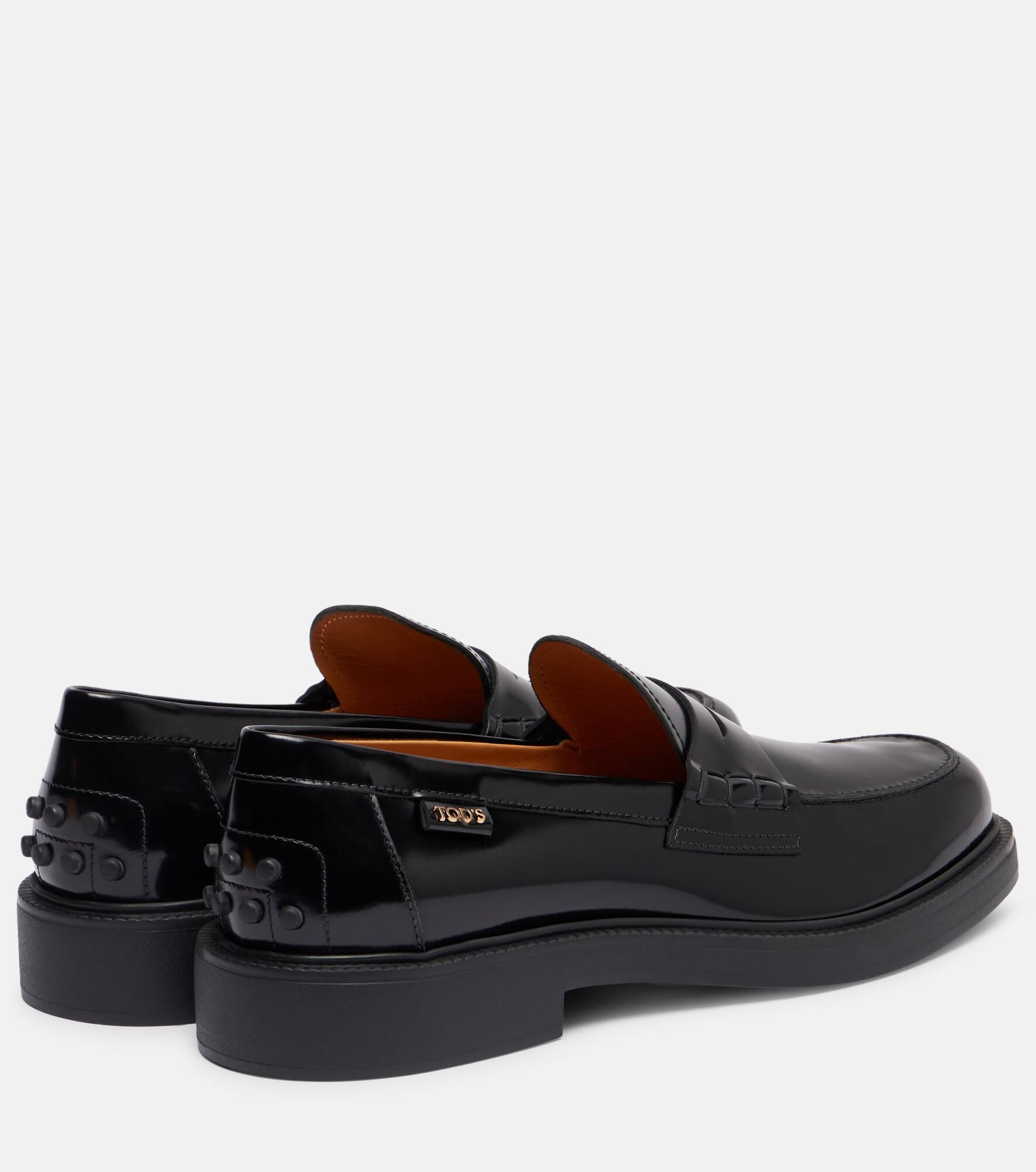 Leather penny loafers - 2