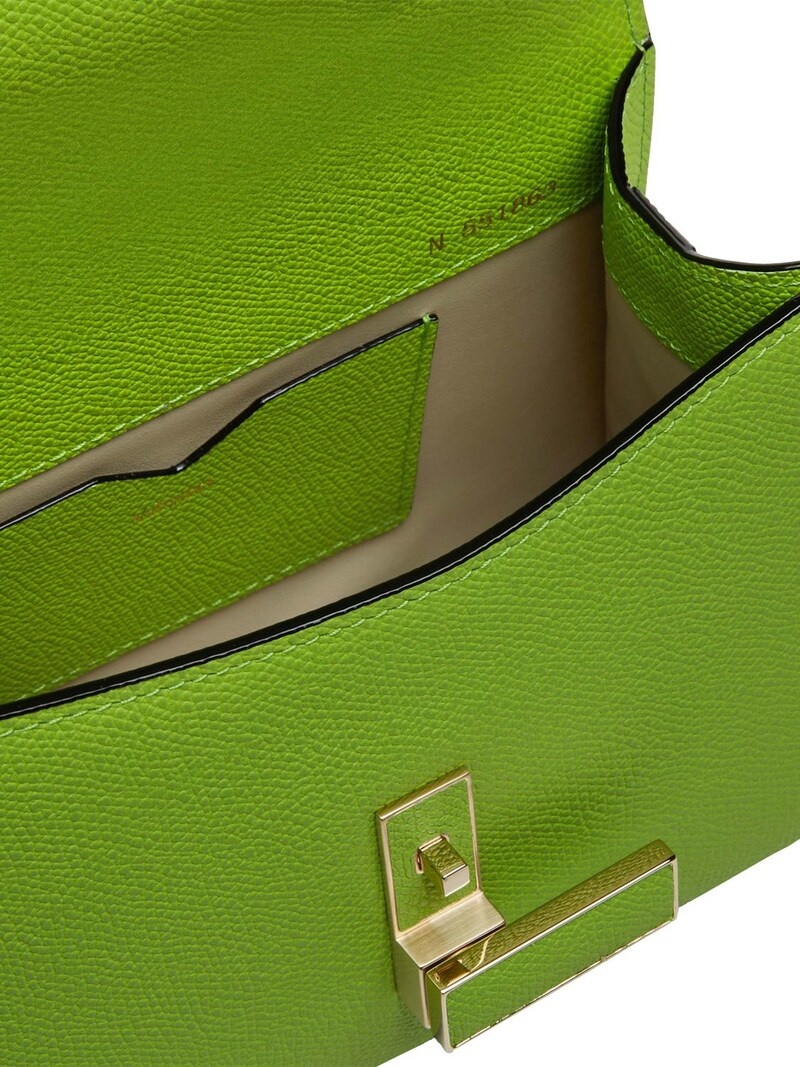 Valextra Micro Iside grain leather top handle bag | REVERSIBLE