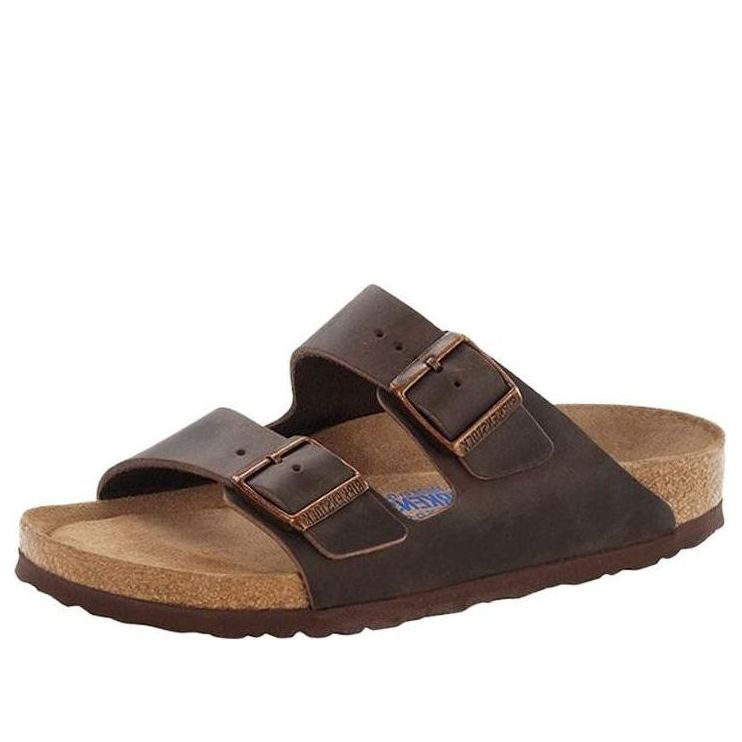 Birkenstock Arizona Soft Footbed Oiled Leather Narrow Fit 'Habana' 0452763 - 1