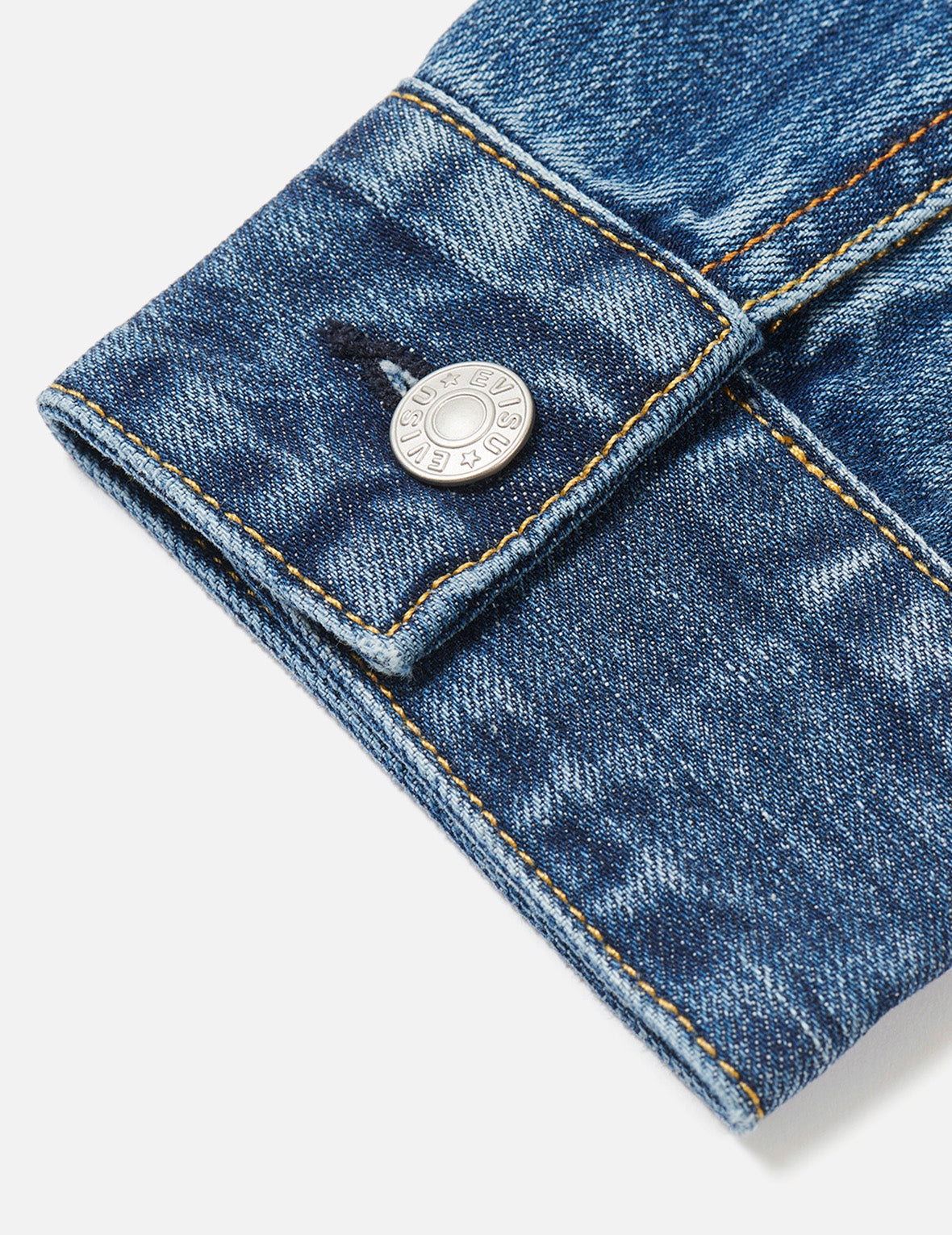 PALACE EVISU Logo Embroidery and Dice Daicock Print Regular Fit Denim Jacket - 7