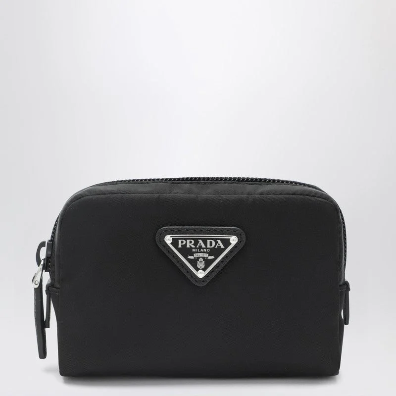 Prada Micro Necessaire In Black Re-Nylon Women - 1
