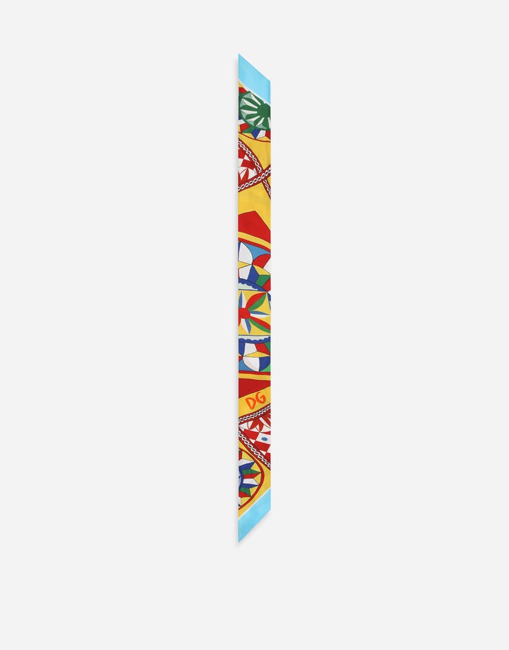 Carretto-print twill headscarf (6x100) - 3