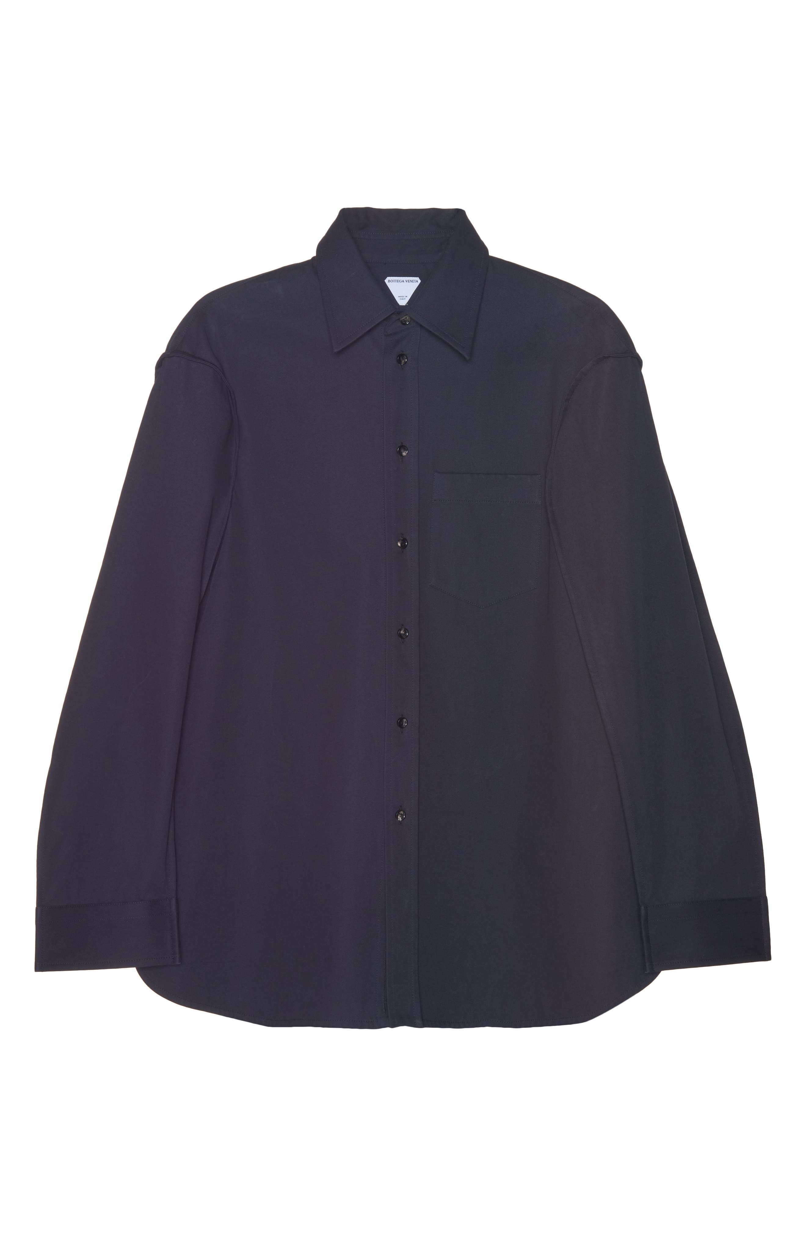 Cotton Twill Button-Up Shirt - 6