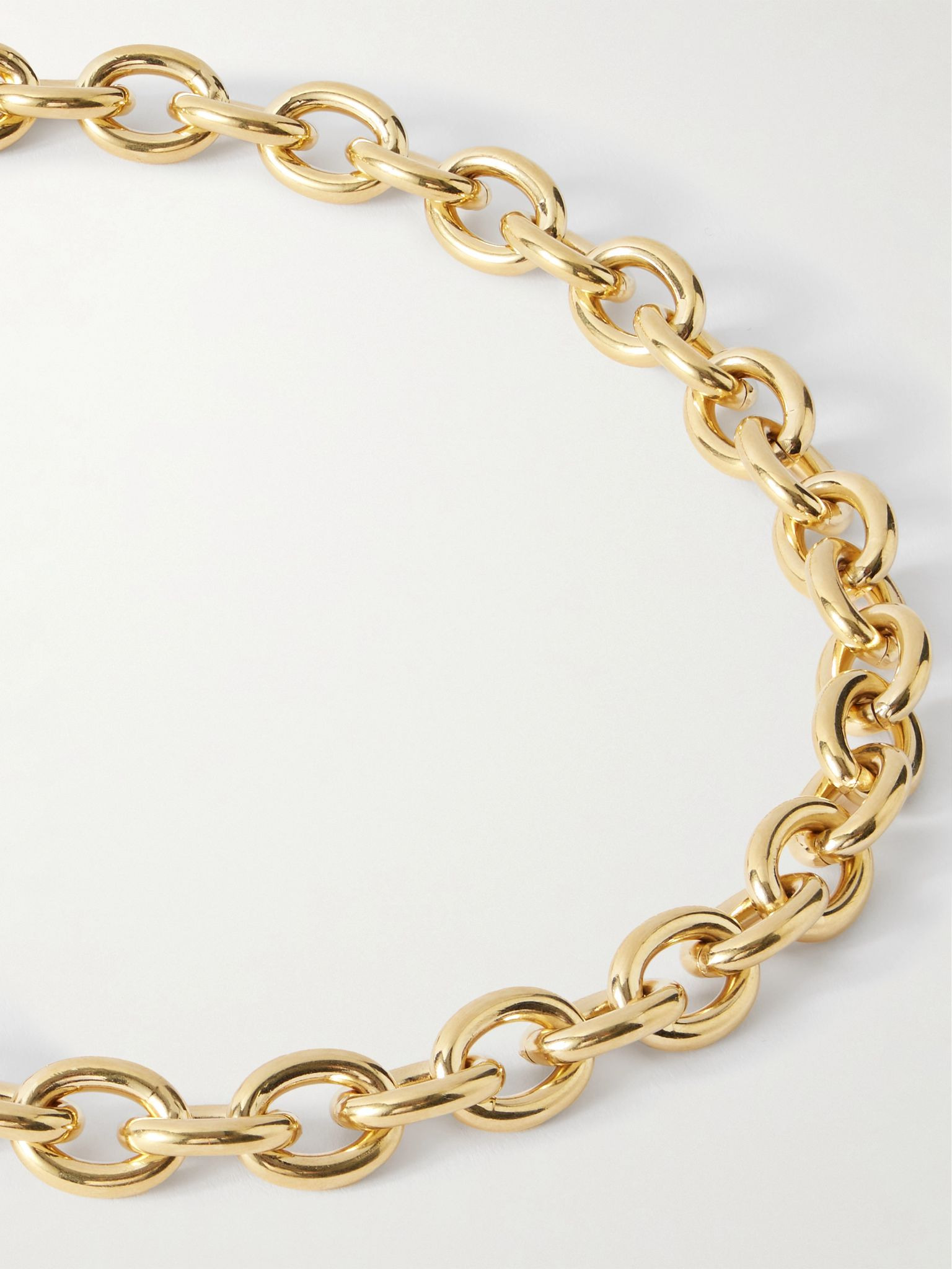 Gold-tone and resin necklace Gold - 4