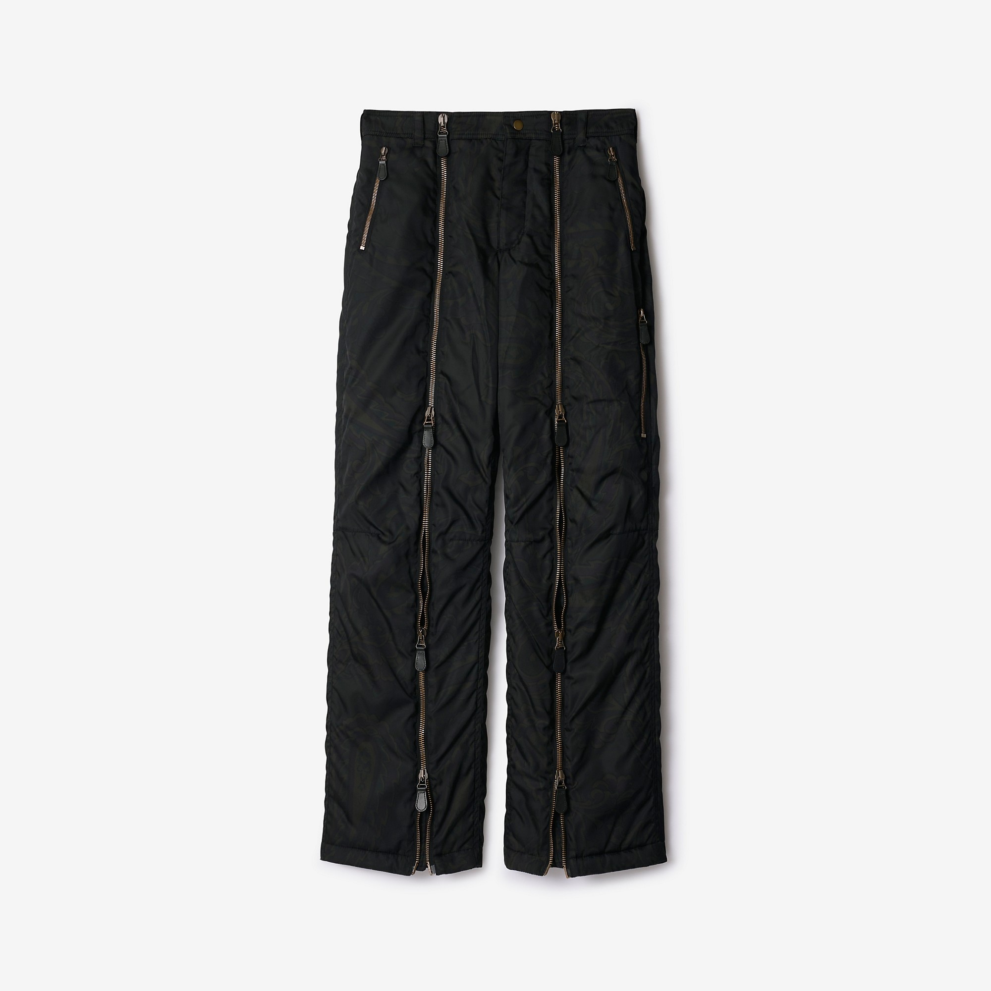 Paisley Nylon Zip Cargo Trousers - 5
