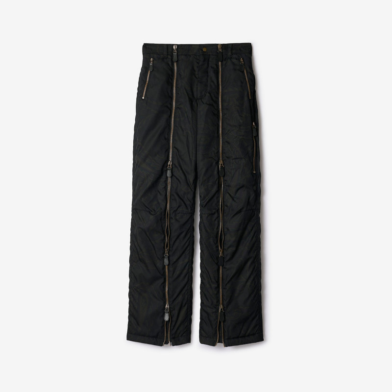 Paisley Nylon Zip Cargo Trousers 5
