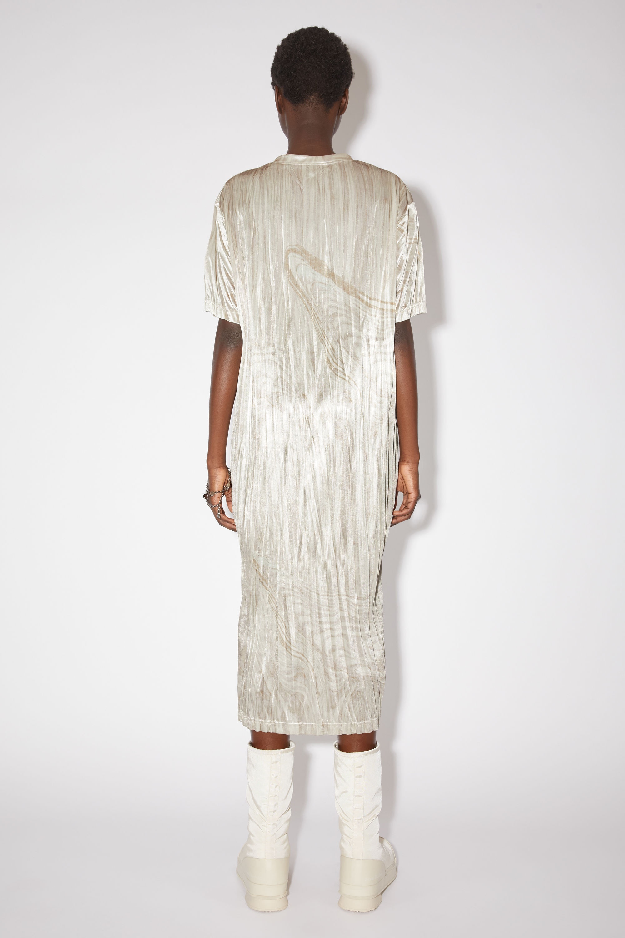 T-shirt dress - Sand Beige/Light Khaki - 3