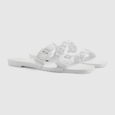 GUCCI Women's rubber slide sandal outlook