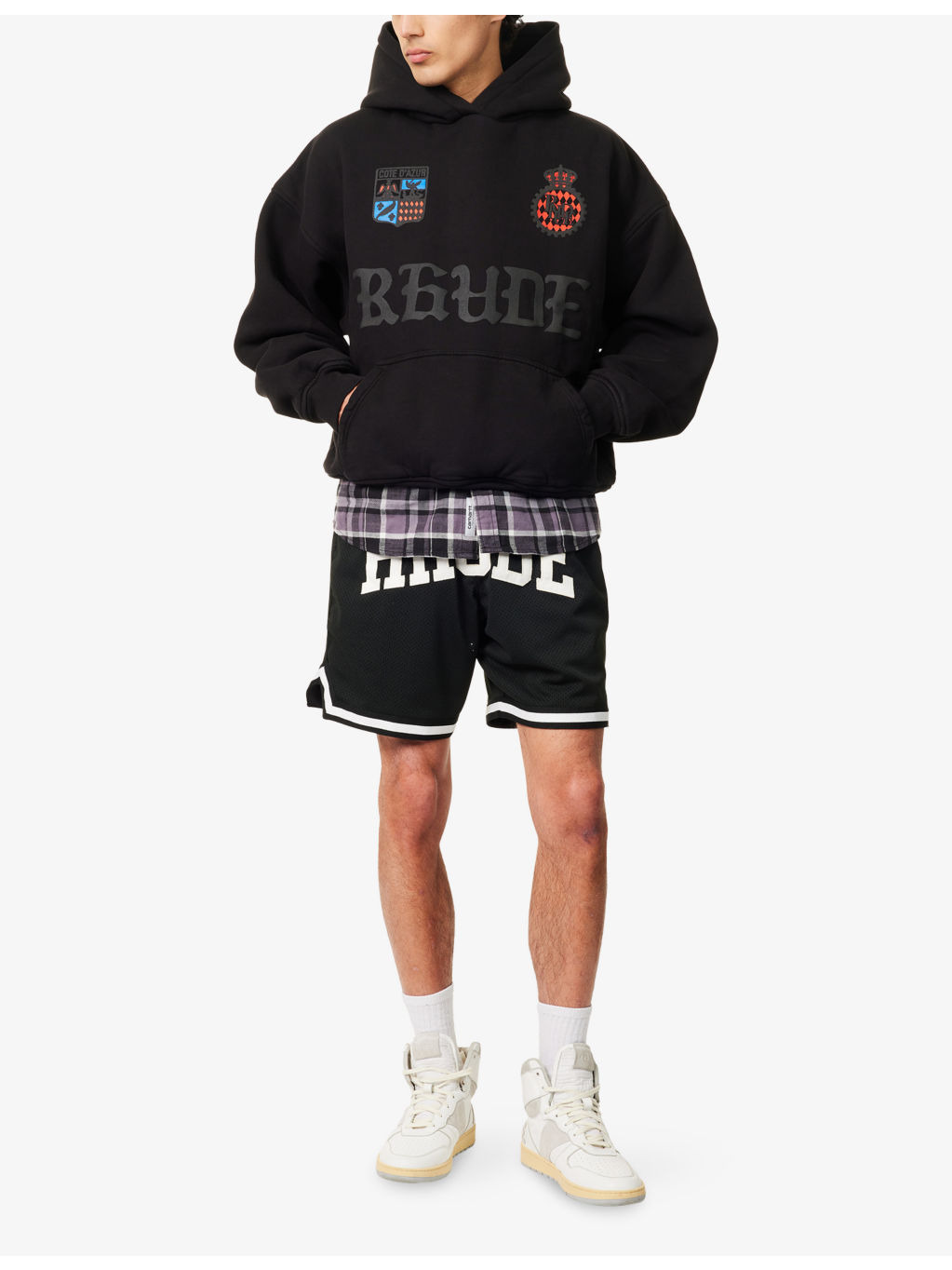 Cote D'Azur Crest Printed Cotton-Jersey Hoody - 2