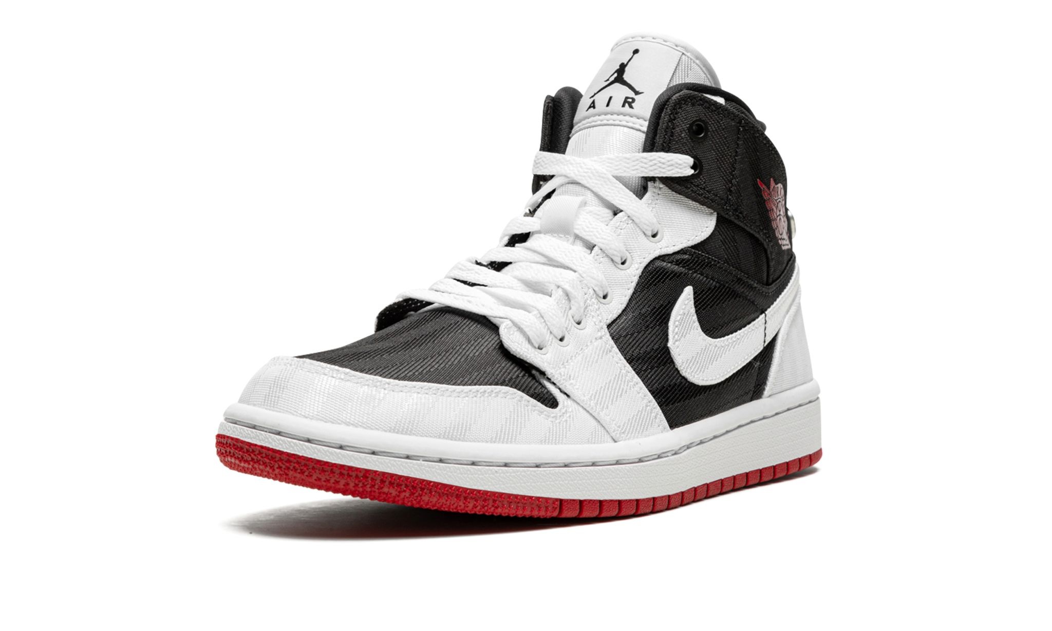 Wmns Air Jordan 1 Mid SE UTL "White / Black / Gym Red" - 4