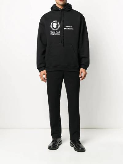 BALENCIAGA World Food Programme print hoodie outlook