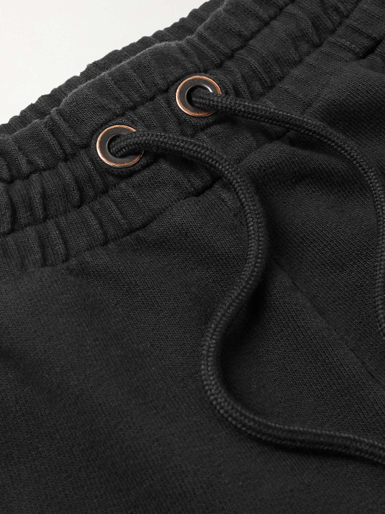 Tapered Printed Distressed Cotton-Jersey Sweatpants - 5