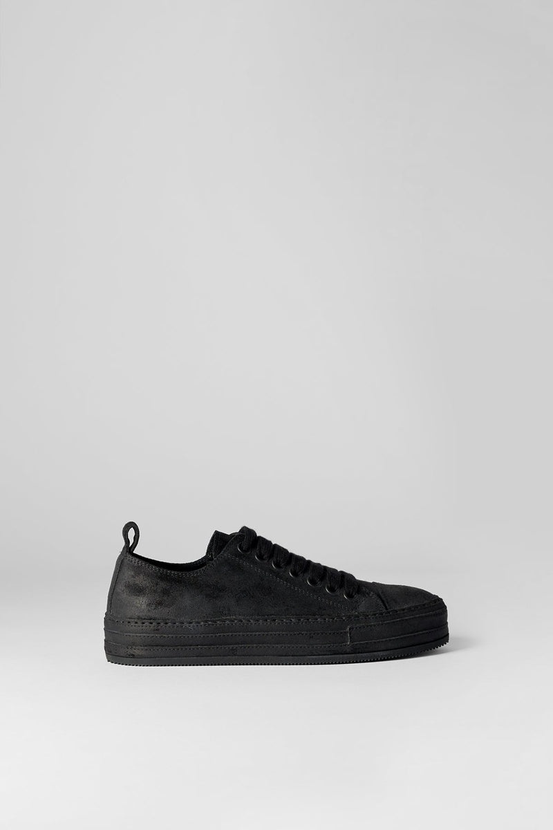 Gert Low Top Sneakers Crosta Painted Black - 3