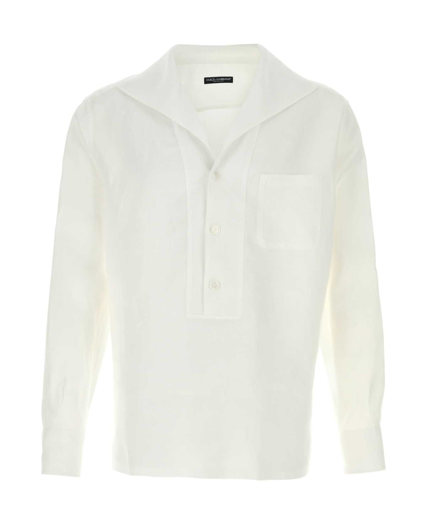 White Linen Shirt - 1