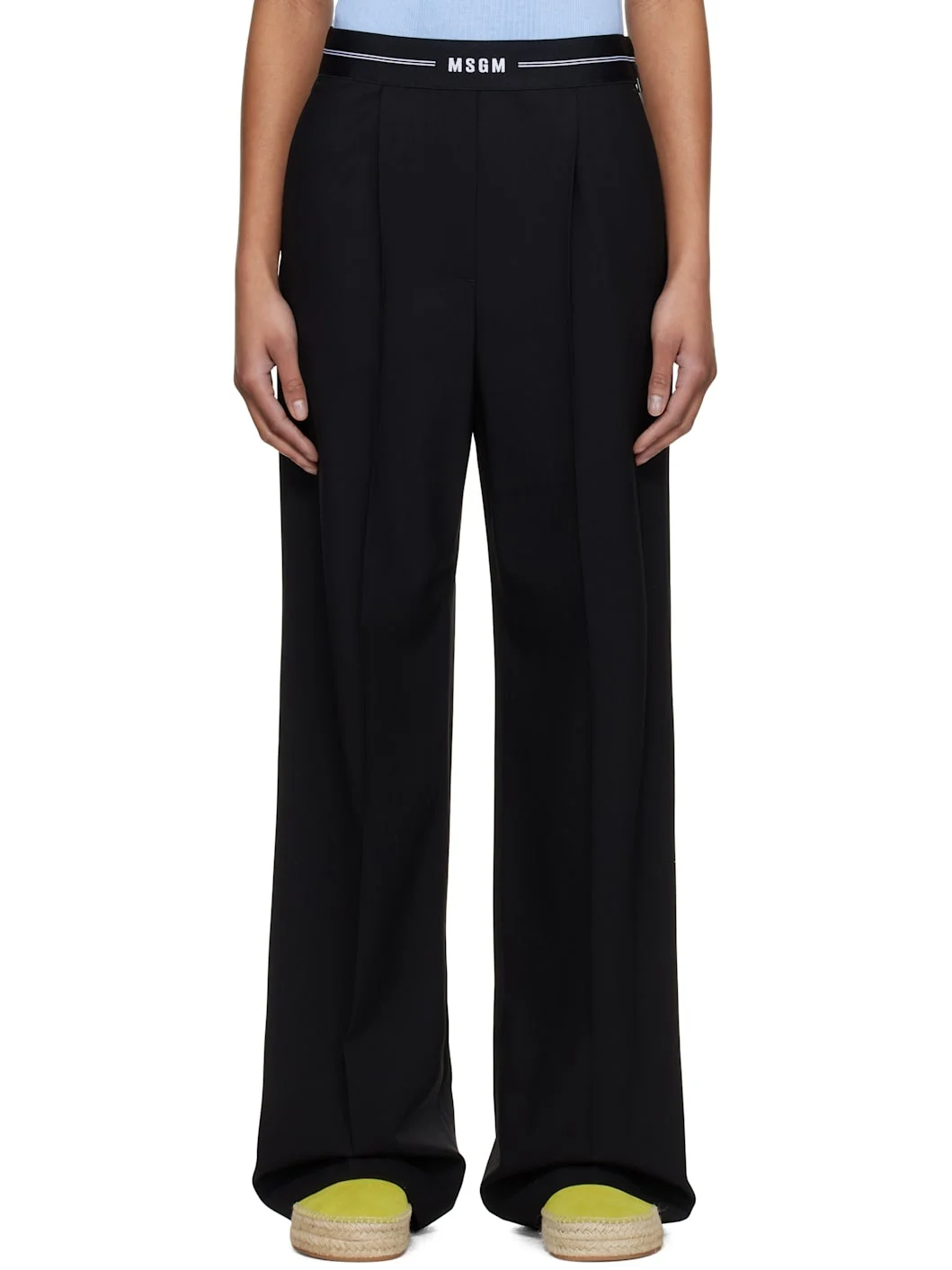 Black Pleated Trousers - 1