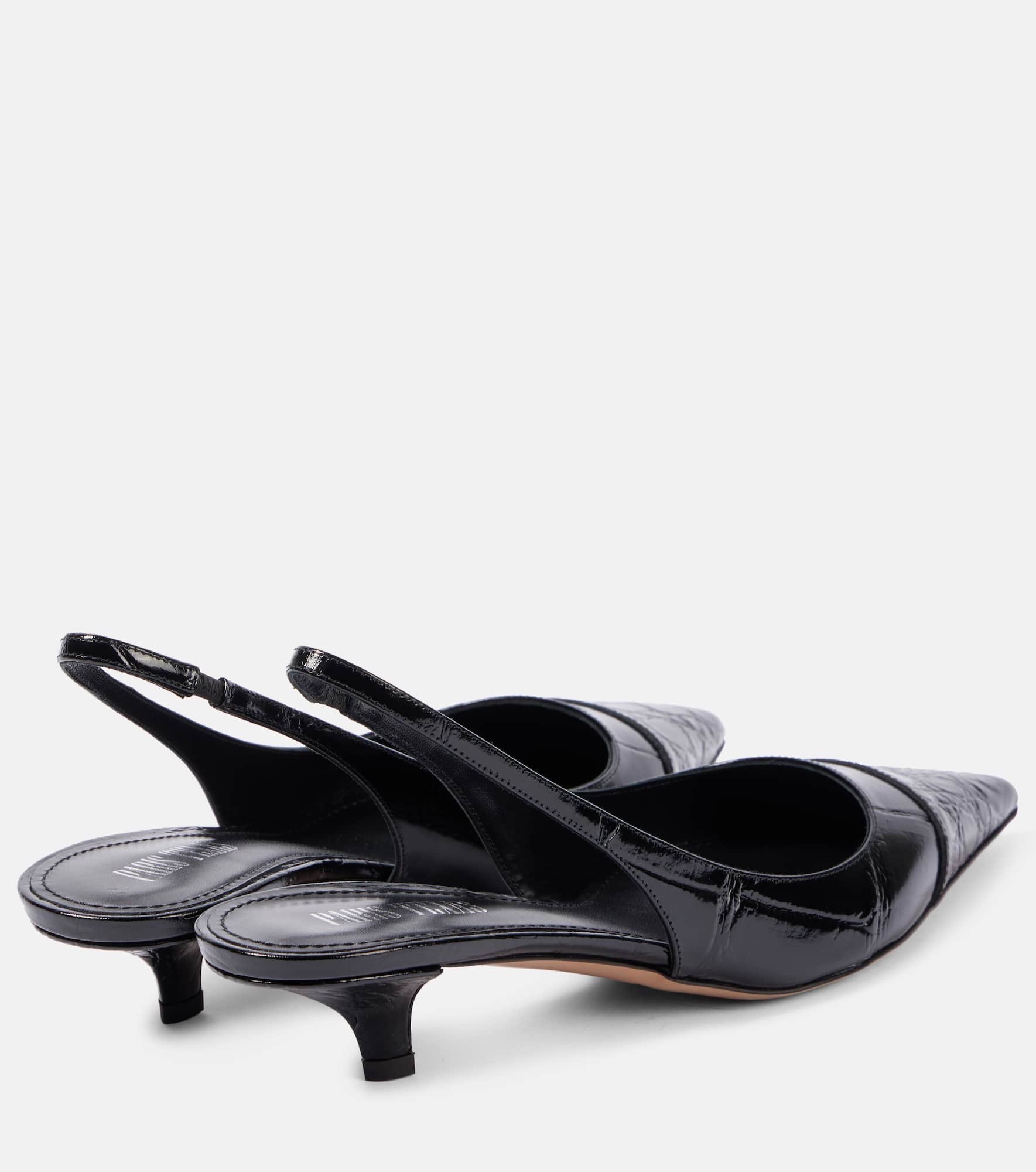 Miranda 35 patent leather slingback pumps - 2