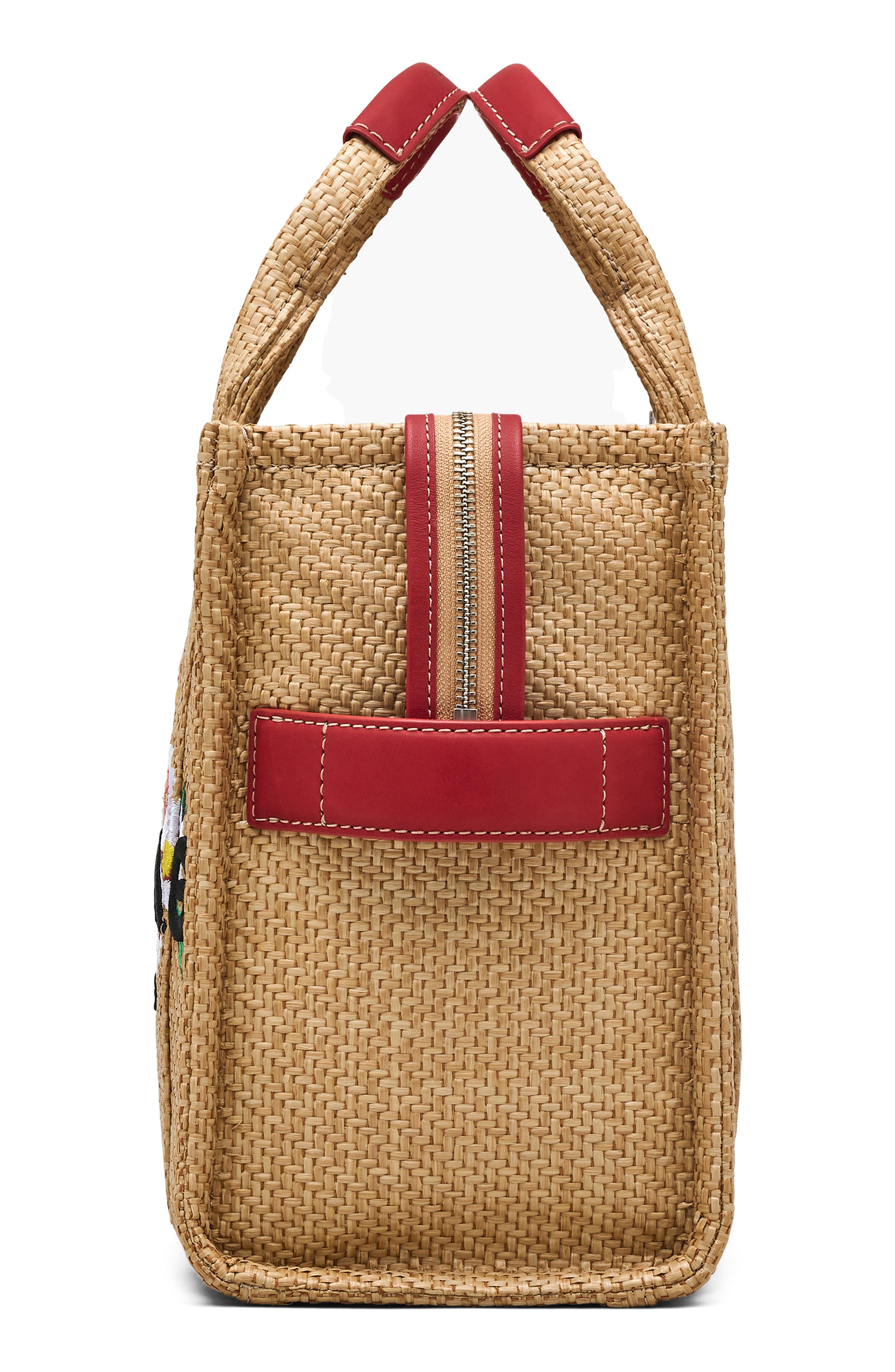 Marc Jacobs The Medium Faux Raffia Tote in Natural at Nordstrom - 6
