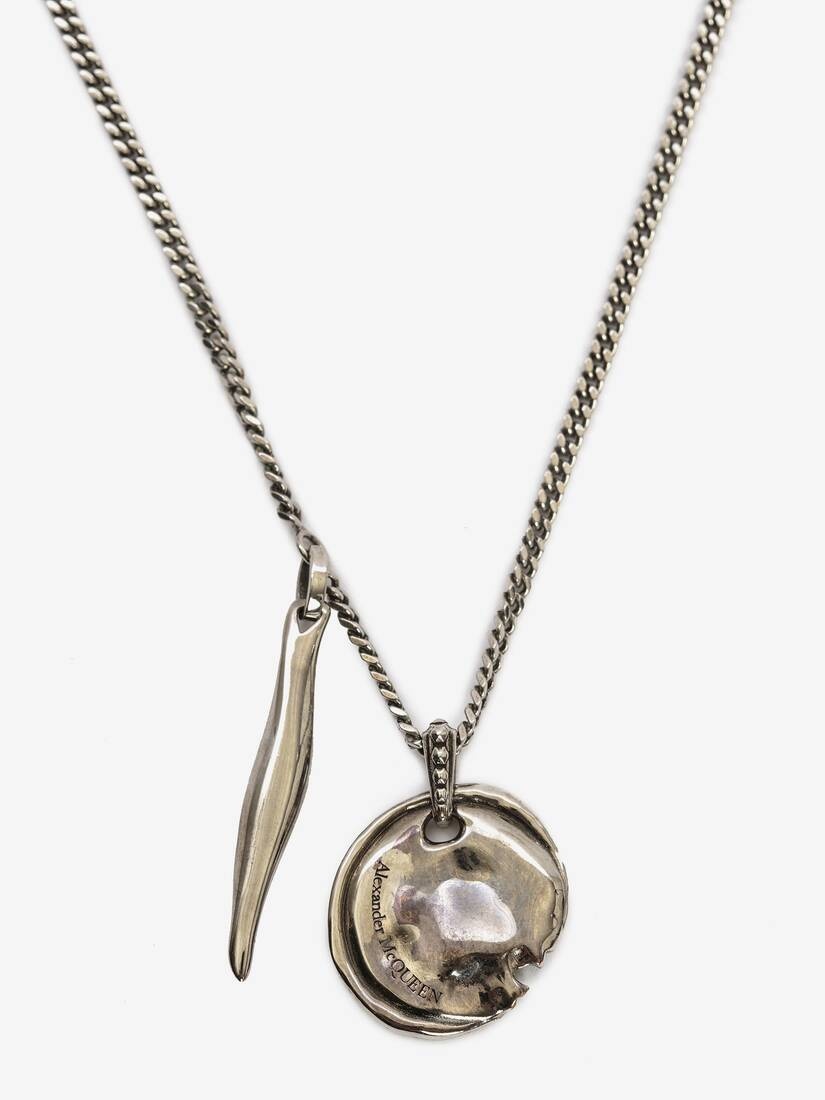 Medium Molten Necklace in Antique Silver - 2